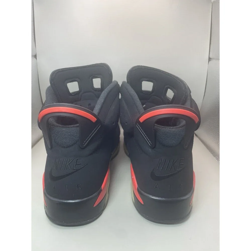2019 Nike Air Jordan 6 VI Retro Black Infrared Mens 9.5 Black Red 384664-060